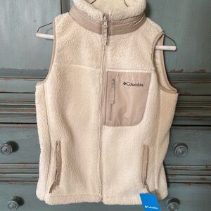 Columbia Women's Cream Fleece Vest